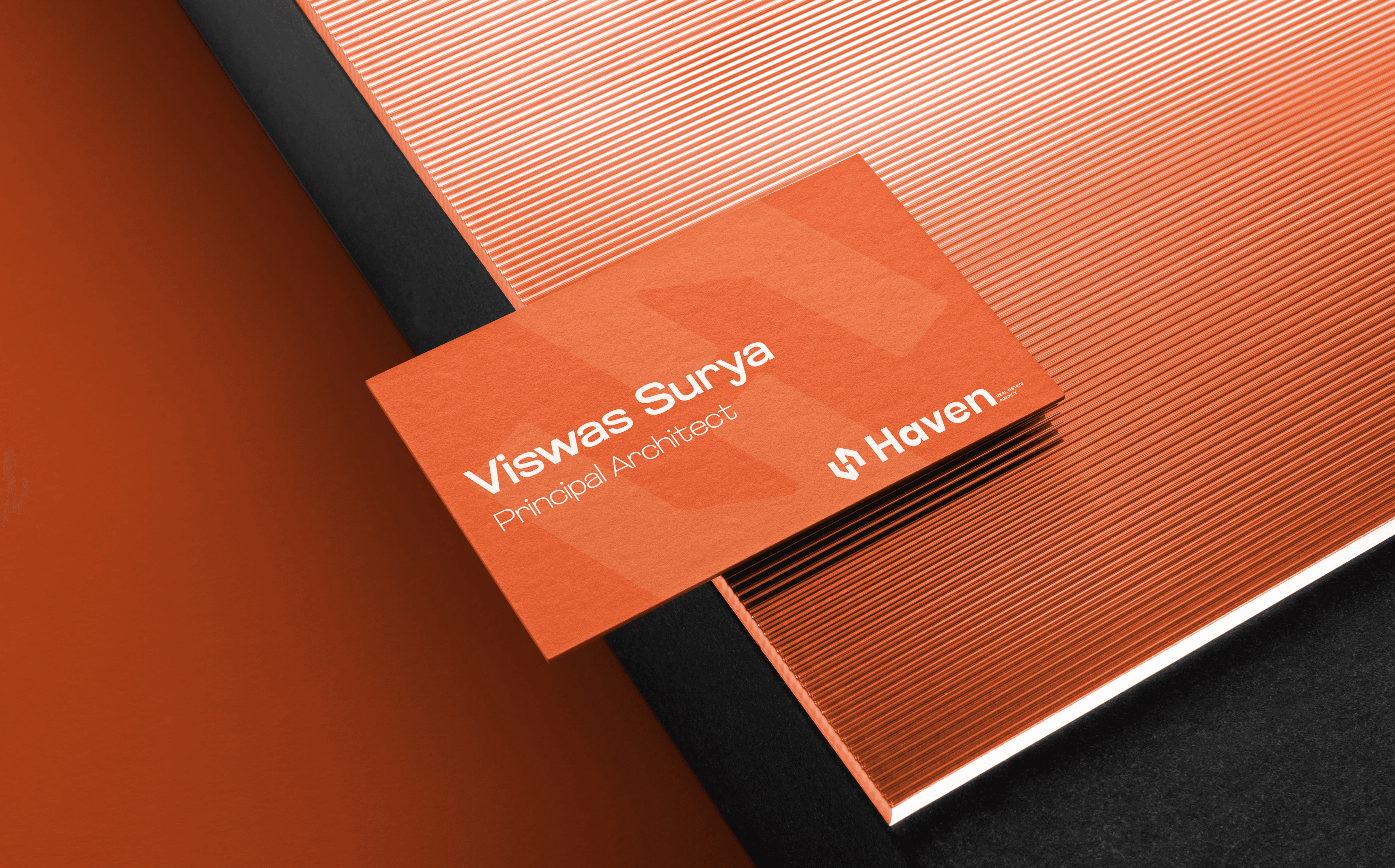 Haven design system detail — real estate brand identity by Yuga Design Studio