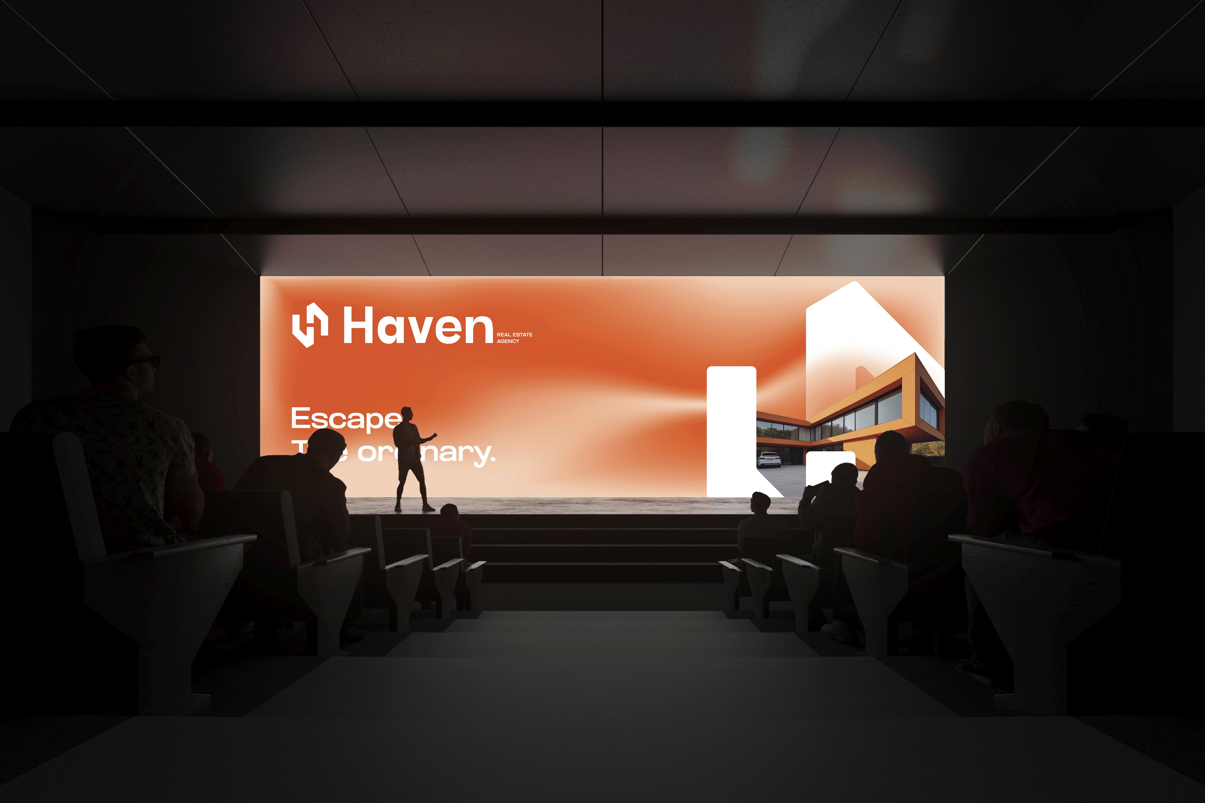 Haven colour palette & layout detail — real estate brand identity by Yuga Design Studio