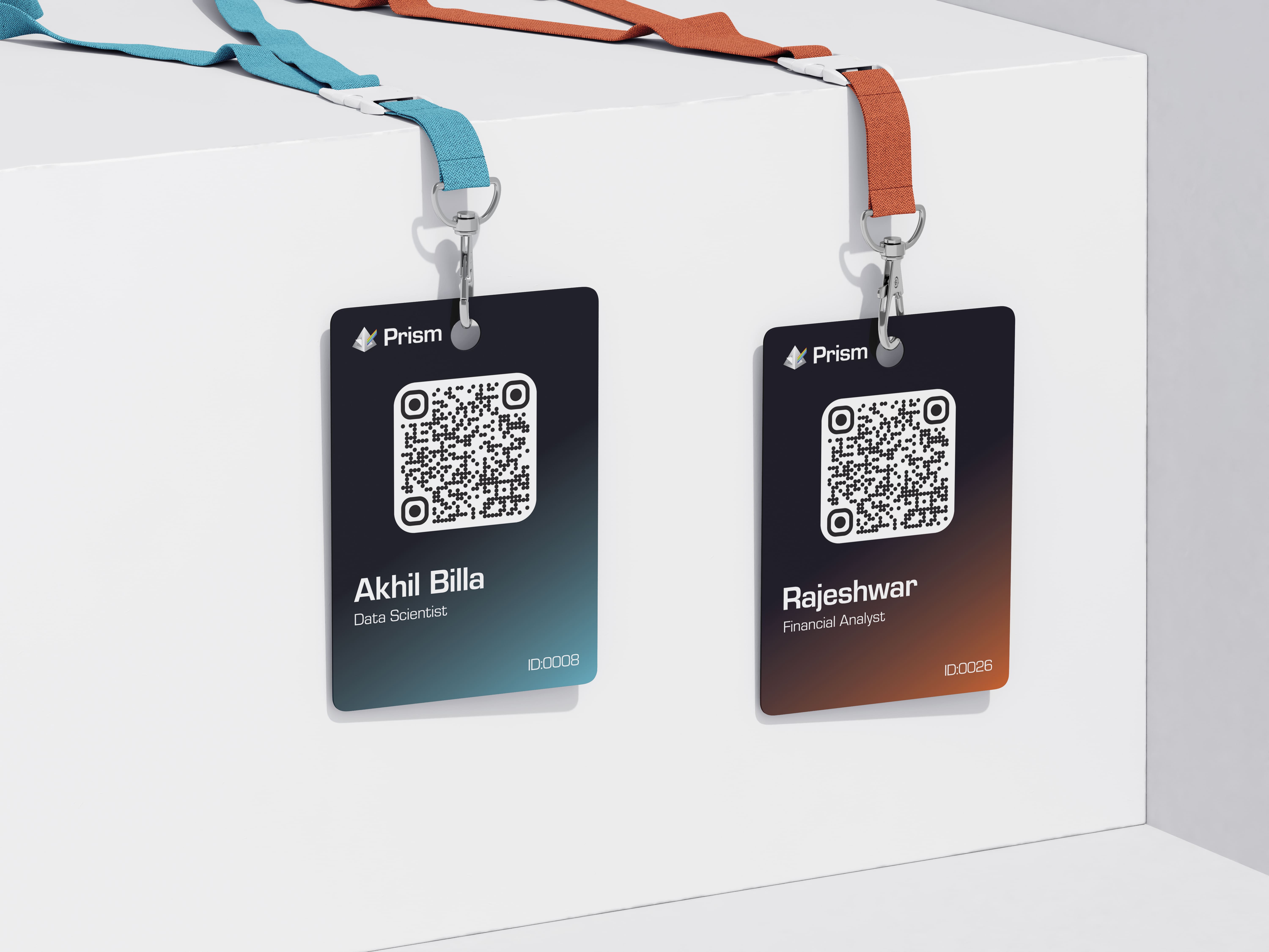 Prism brand identity detail — catering & events branding by Yuga Design Studio